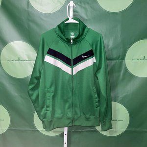 NIKE the Athletic Department Men's VINTAGE/RETRO track jacket in GREEN sz L-VGUC